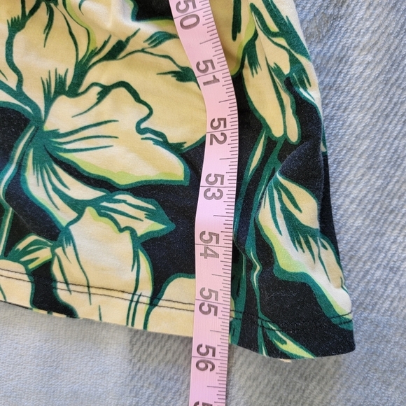 Future Collective Jersey Knit Black Green Cream Tropical Floral Maxi Dress 1X - Picture 11 of 11